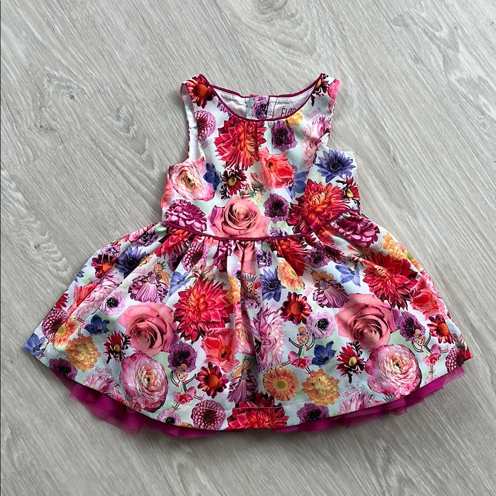 Florabelle Floral Fairy Sleeveless Dress, size 12 Months